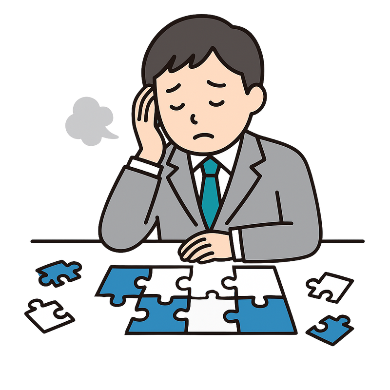 忍耐力が欠如している人のイラスト